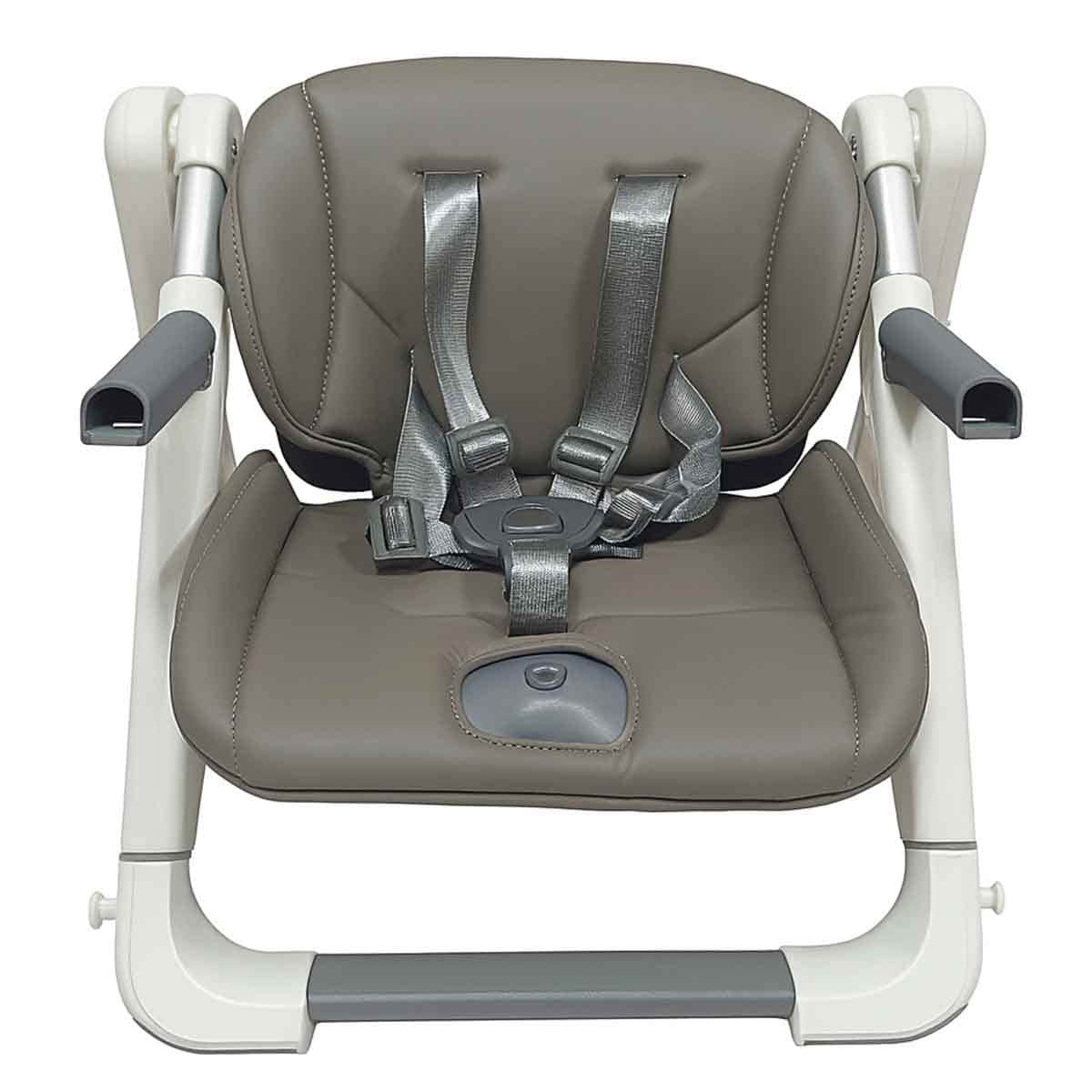 Kikibebe Grey Baby Booster Chair with 3-Position Height Adjustment Toddler, 0-2 Years