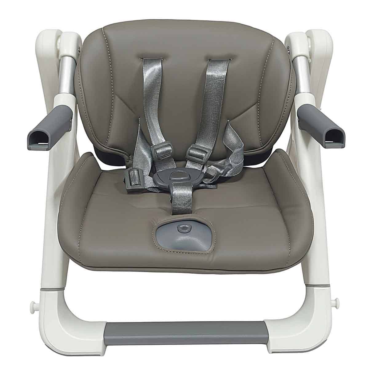 Kikibebe Grey Baby Booster Chair with 3-Position Height Adjustment Toddler, 0-2 Years