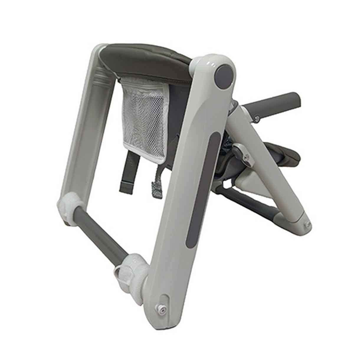 Kikibebe Grey Baby Booster Chair with 3-Position Height Adjustment Toddler, 0-2 Years