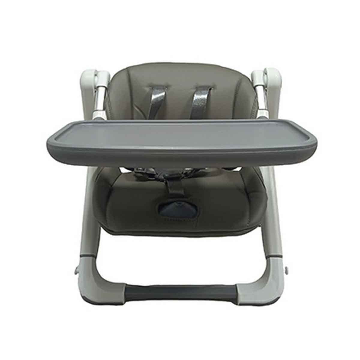 Kikibebe Grey Baby Booster Chair with 3-Position Height Adjustment Toddler, 0-2 Years