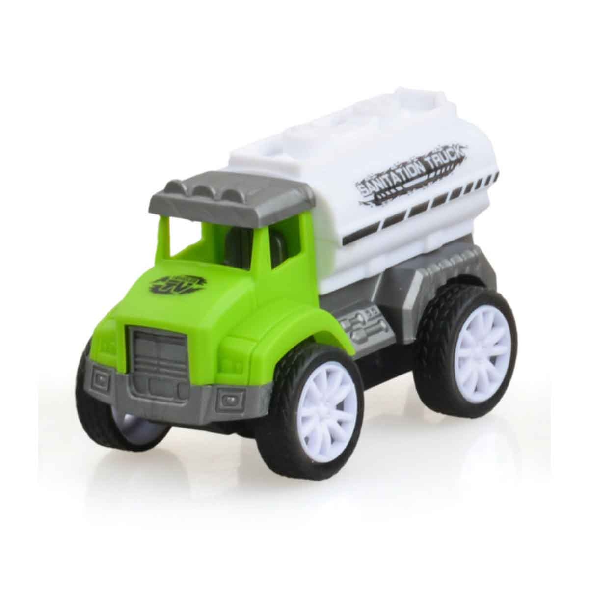 كيكبيبي مجموعة شاحنات احتكاك زراعية بثلاث سيارات سحب للخلف للأولاد، من 3 إلى 4 سنوات