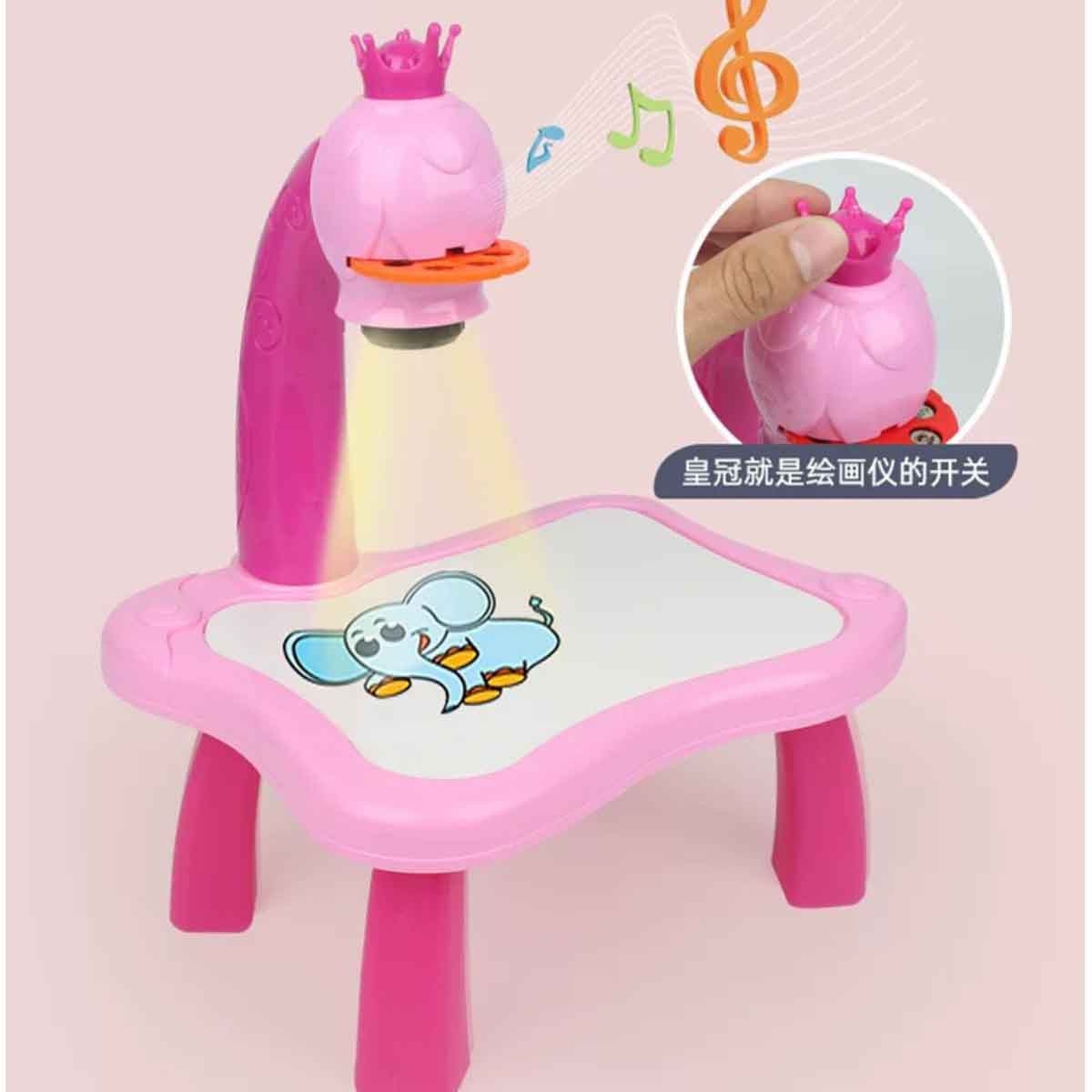 Kikibebe Pink Projection Painting Machine with Music Unisex, 3-4 Years