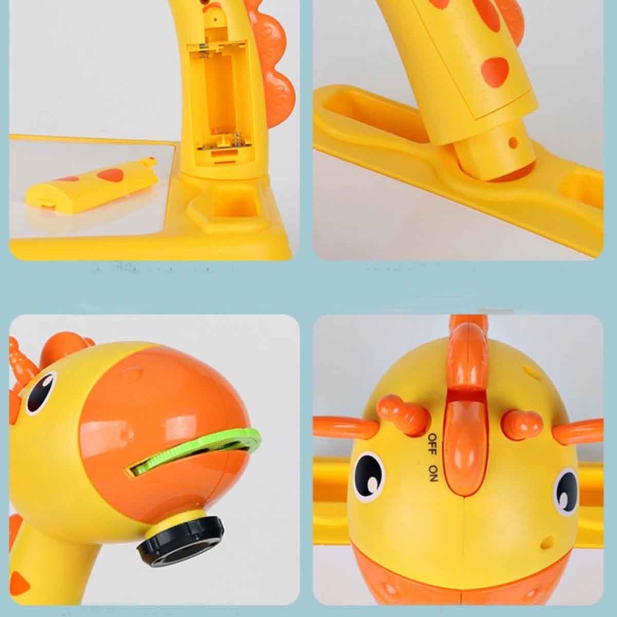 كيكبيبي آلة عرض للرسم باللون الأصفر مع موسيقى للجنسين، من 3 إلى 4 سنوات