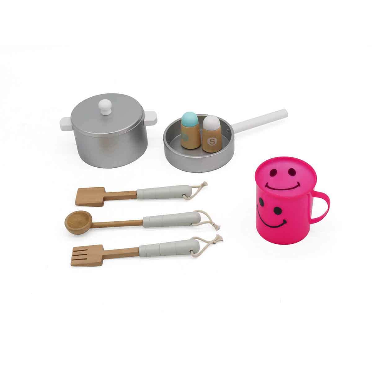 Kikibebe White Kids Wooden Pretend Play Kitchen Girls, 5-7 Years