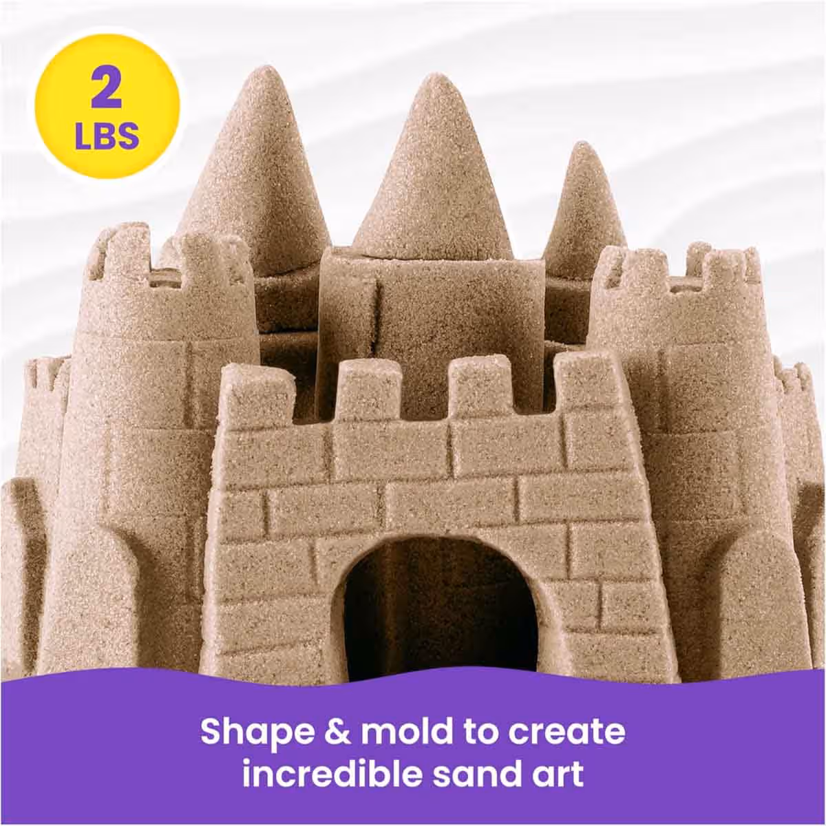 Kinetic Sand 2lb. The Original Moldable Sensory Brown Play Sand Unisex, 3-4 Years