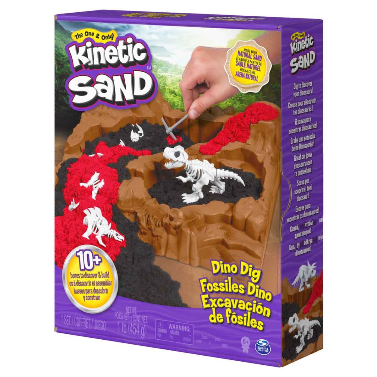 Kinetic Sand Dino Dig Playset Unisex, 5-7 Years
