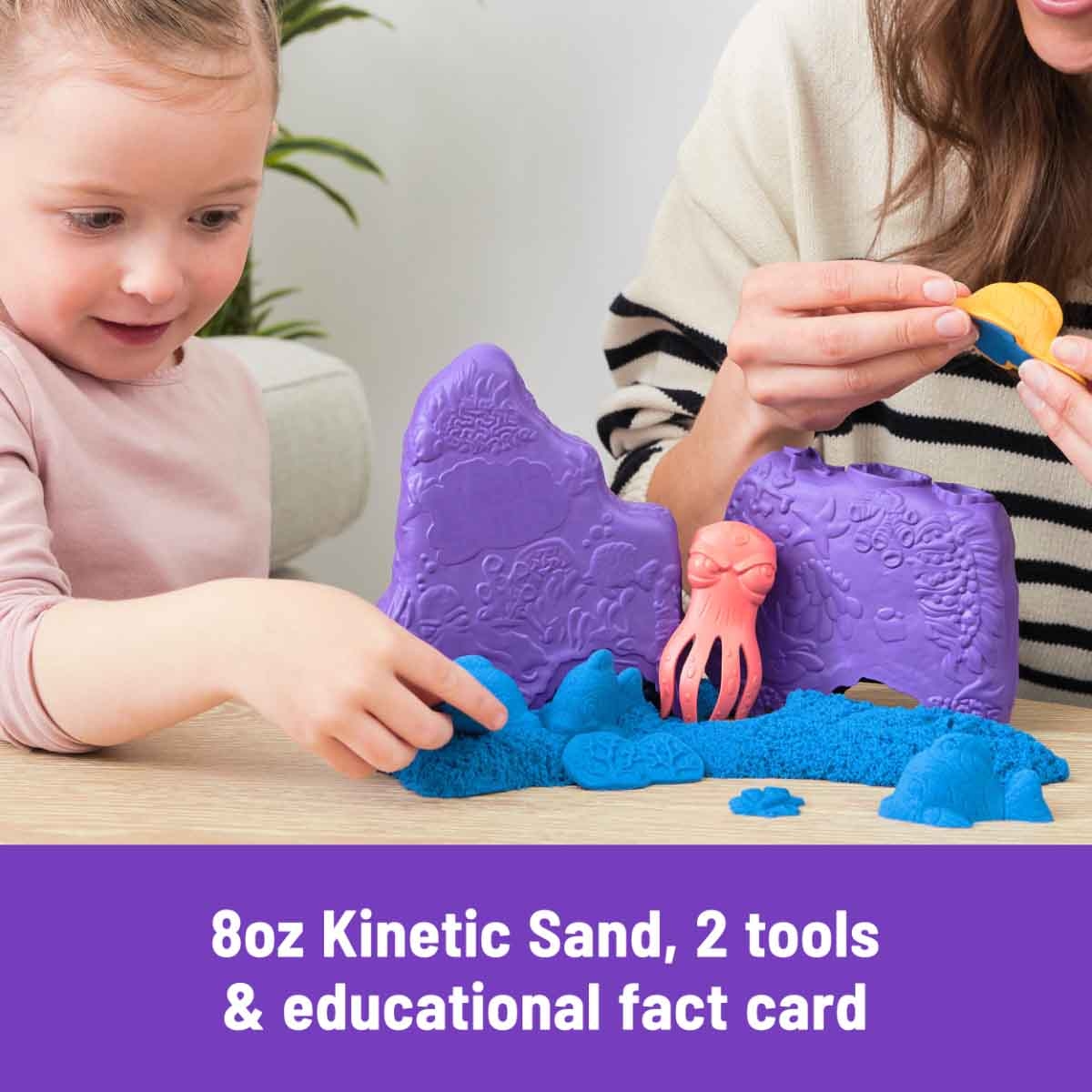 كينتيك ساند مجموعة مشروع الكوكب شعاب مرجانية للتشكيل للأولاد والبنات عمر 3-4 سنوات