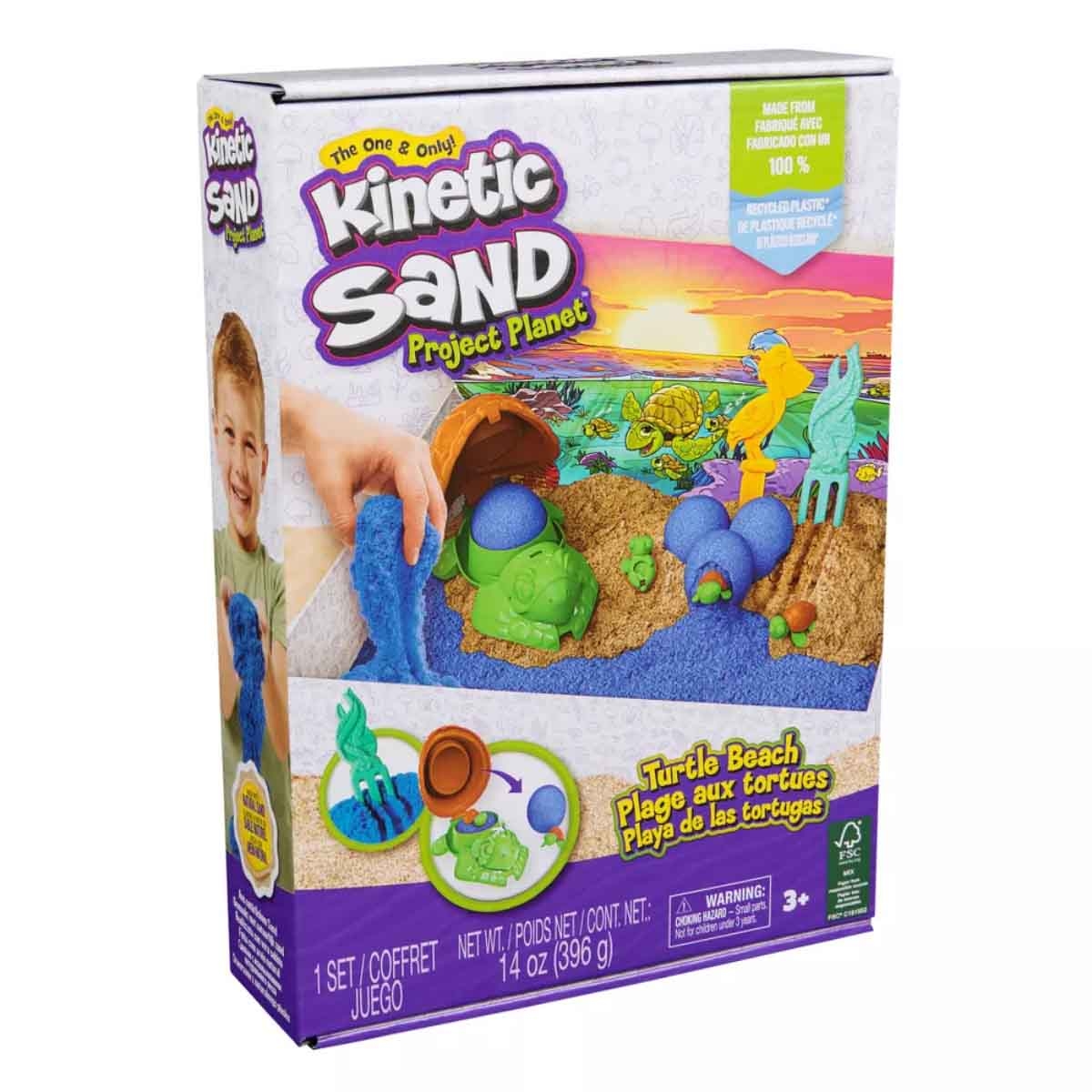 Kinetic Sand Project Planet Turtle Beach Playset Unisex, 3-4 Years