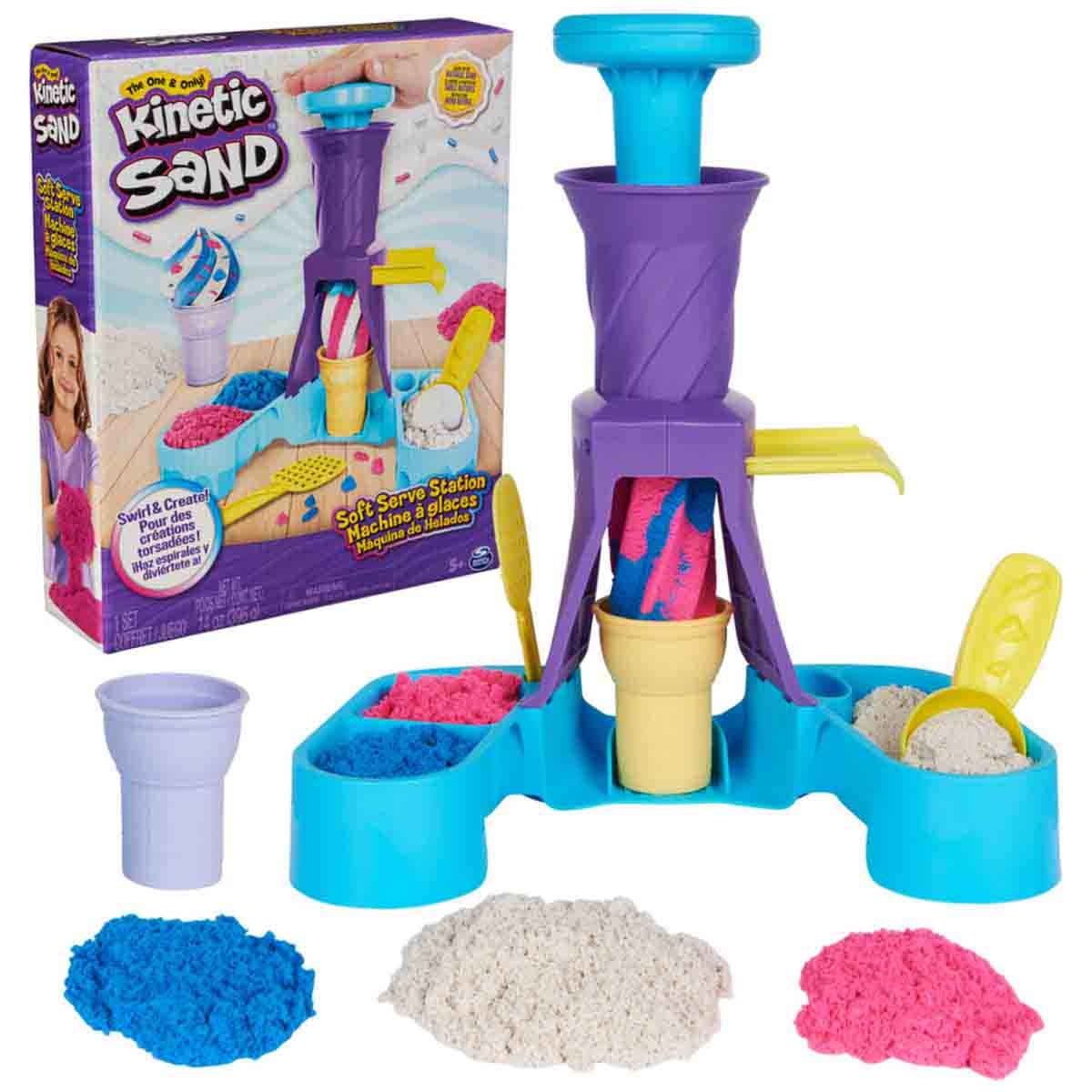 Kinetic Sand Soft Serve Station Playset Unisex, 5-7 Years