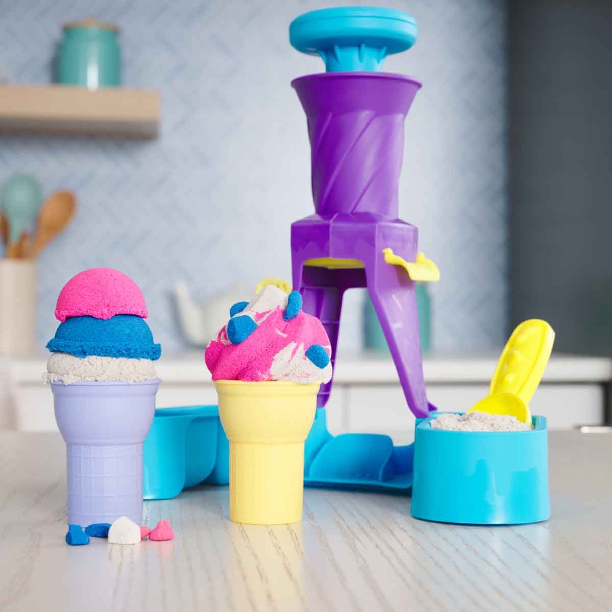 Kinetic Sand Soft Serve Station Playset Unisex, 5-7 Years