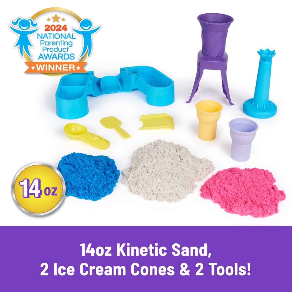 Kinetic Sand Soft Serve Station Playset Unisex, 5-7 Years