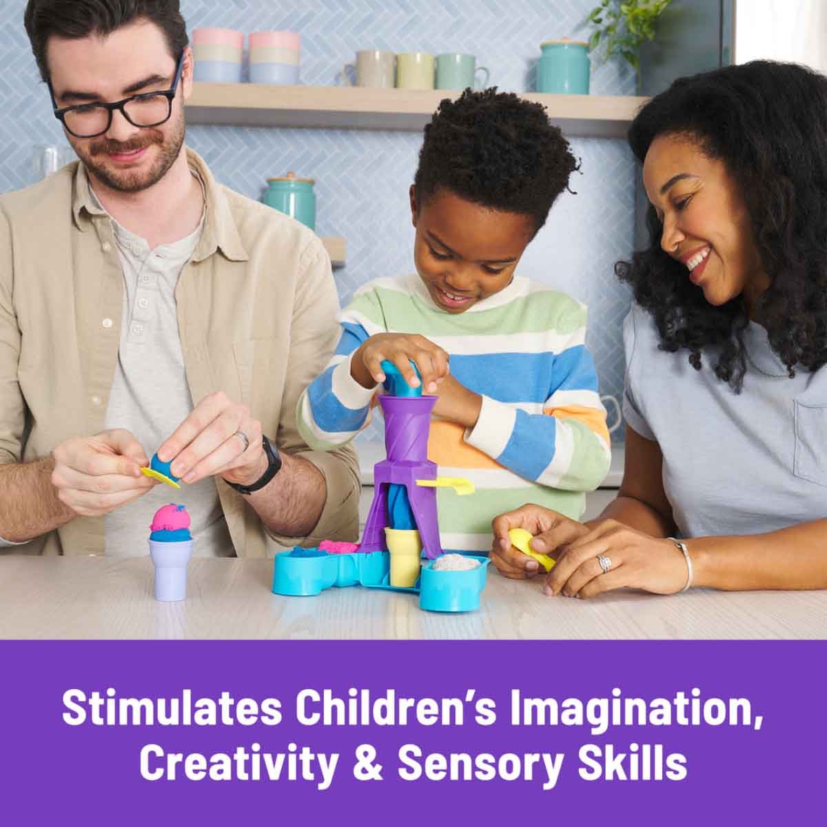 Kinetic Sand Soft Serve Station Playset Unisex, 5-7 Years