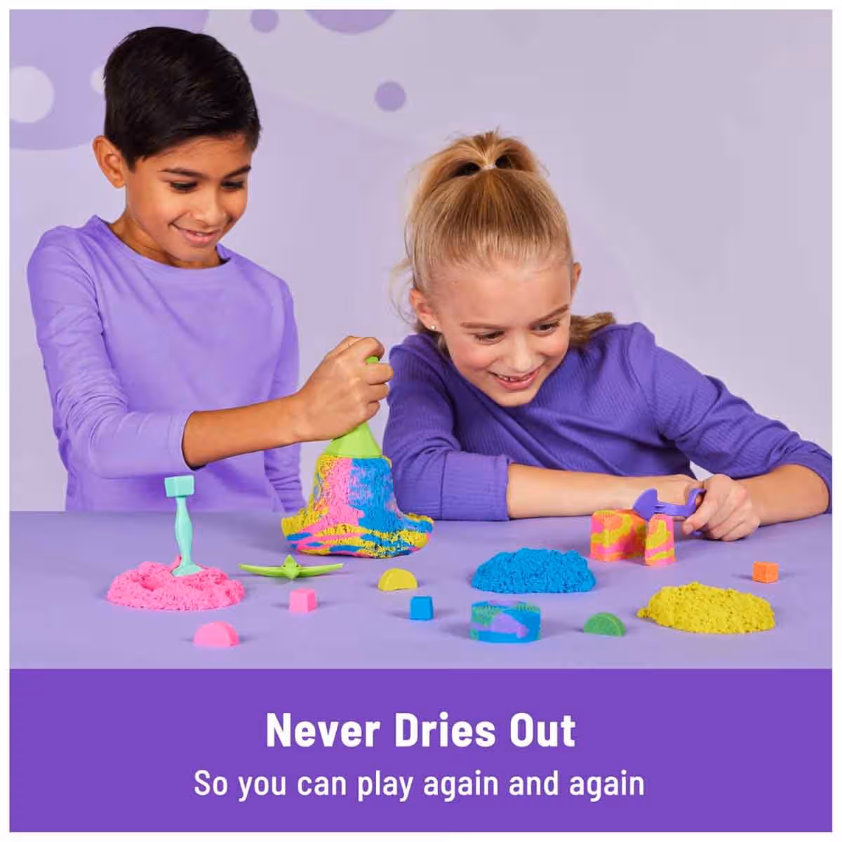Kinetic Sand Squish N' Create Playset Unisex, 3-4 Years