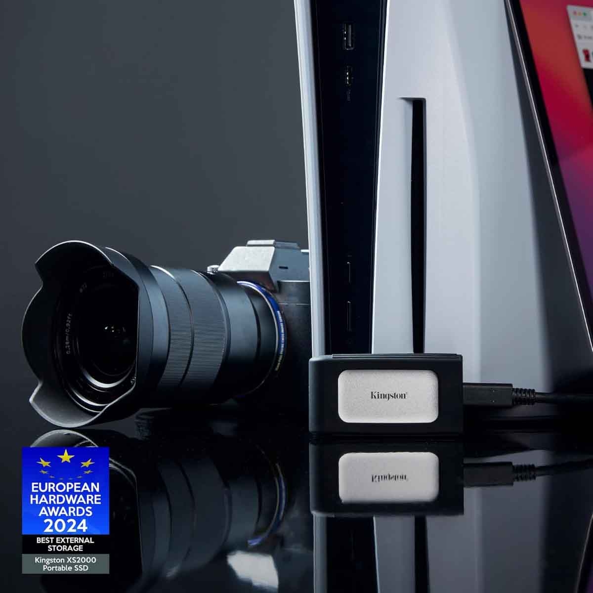 كينغستون قرص تخزين إس إس دي خارجي 2 تيرابايت إكس إس 2000 يو إس بي سي