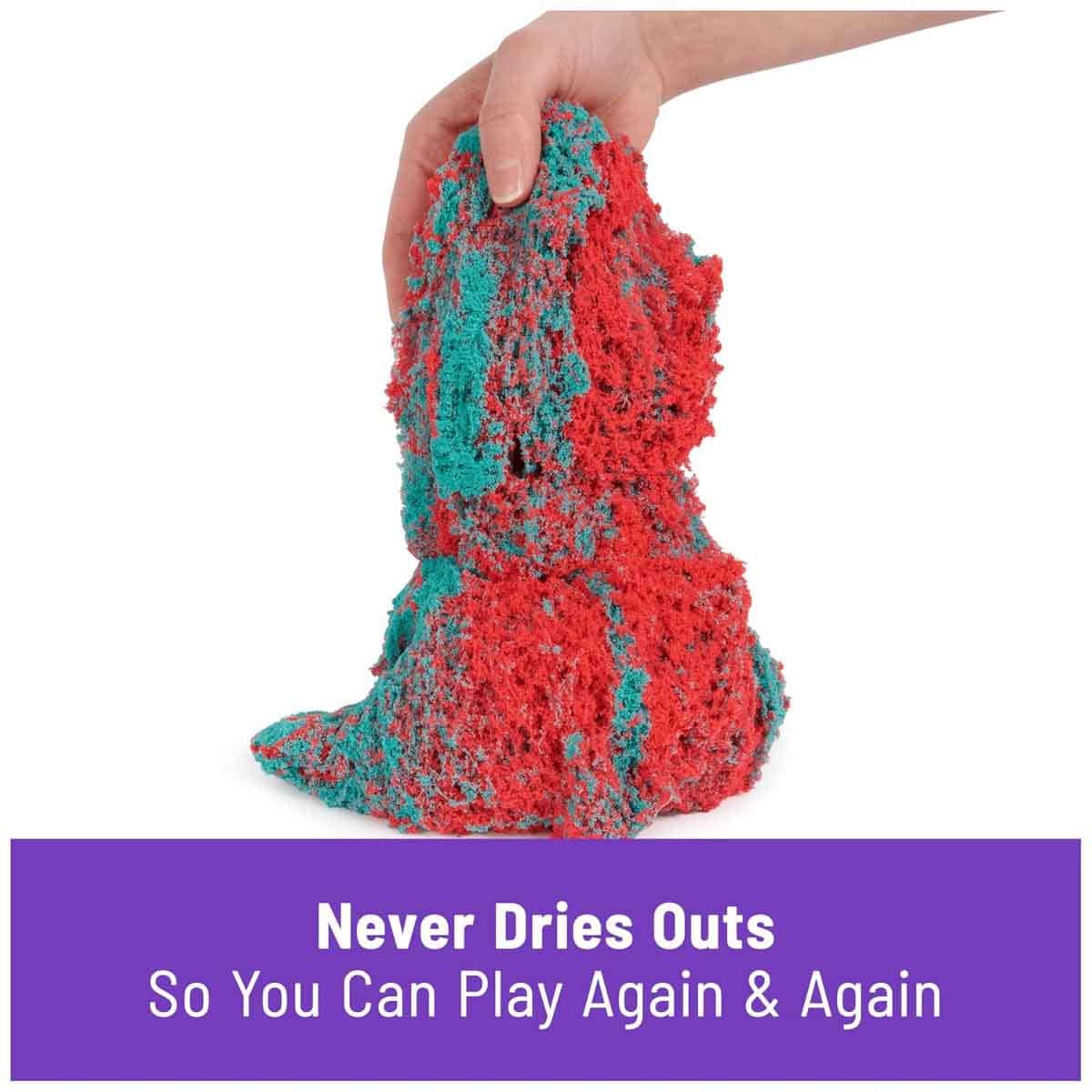 Kinetic Sand 1.5lbs Red & Teal Play Sand & Accessories Unisex, 3-4 Years