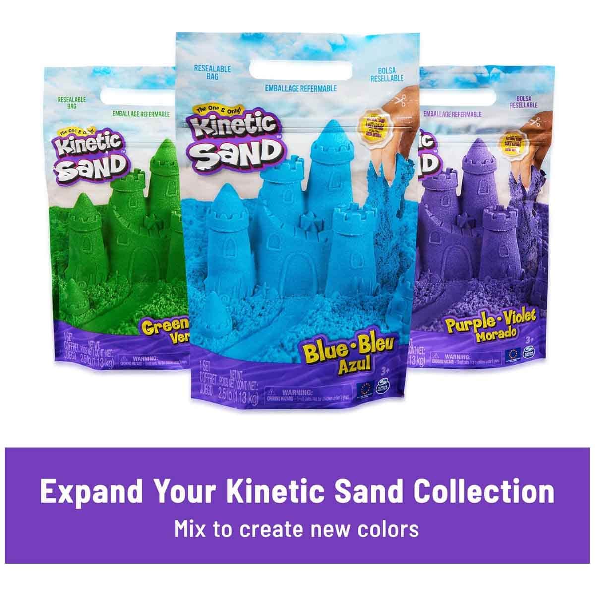 Kinetic Sand 1.5lbs Red & Teal Play Sand & Accessories Unisex, 3-4 Years