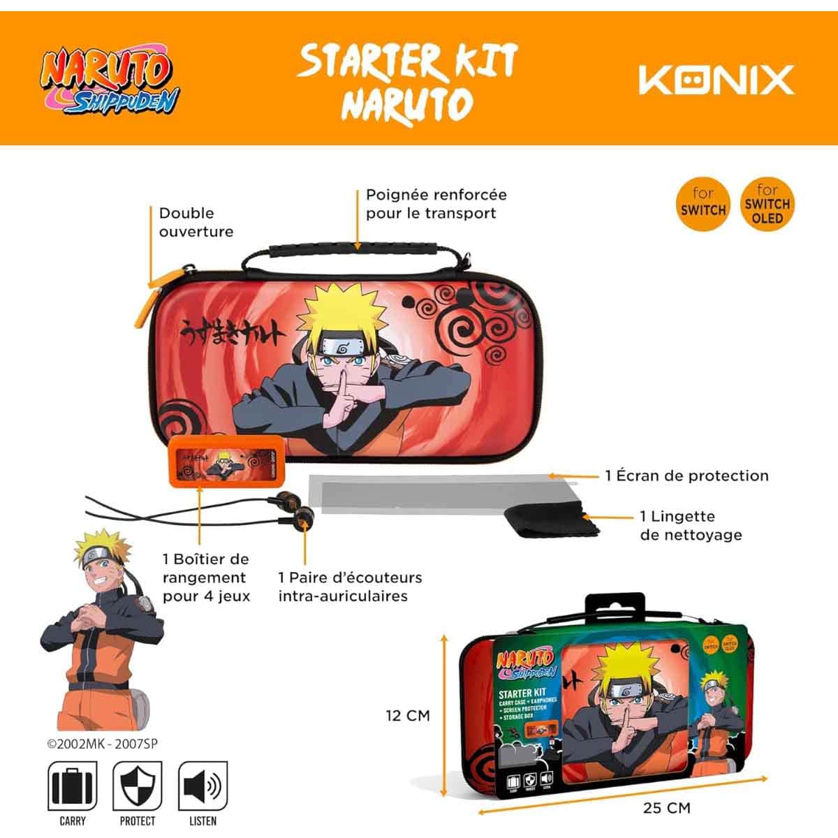 Konix Naruto Jutsu Nintendo Switch Starter Kit