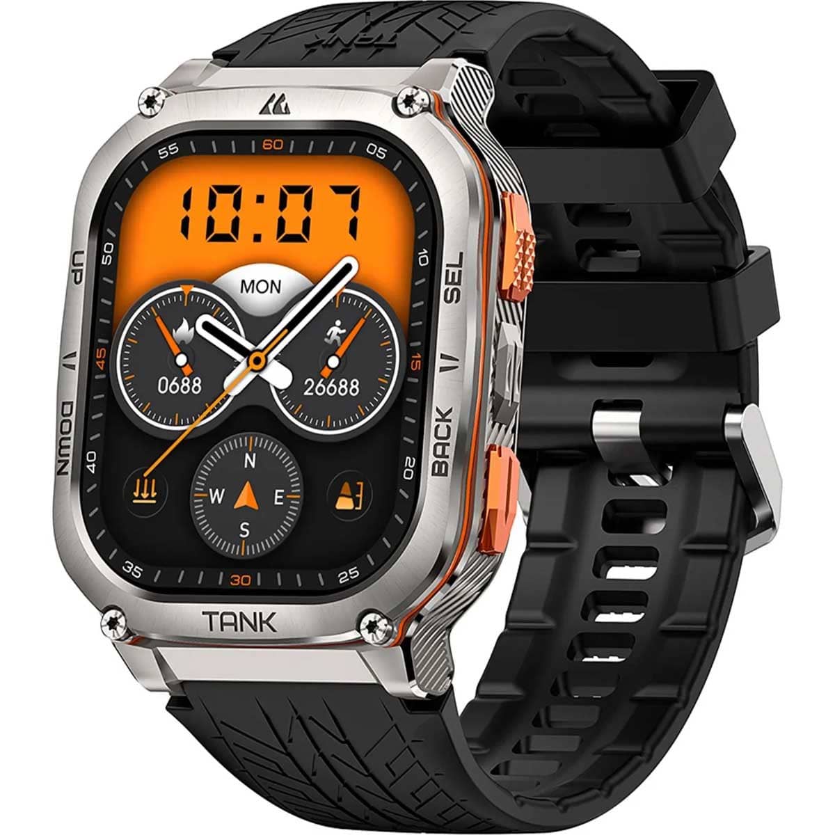 Kospet Silver 49mm Tank M3 Ultra GPS Smartwatch