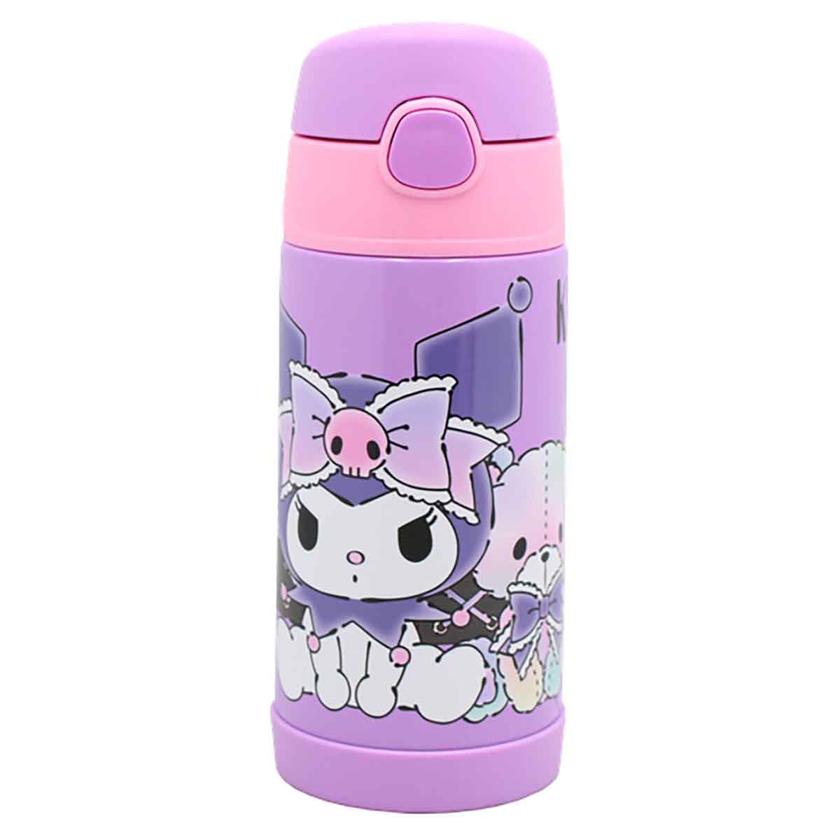 Kuromi 350ml Sanrio Insulated Stainless Steel Bottle