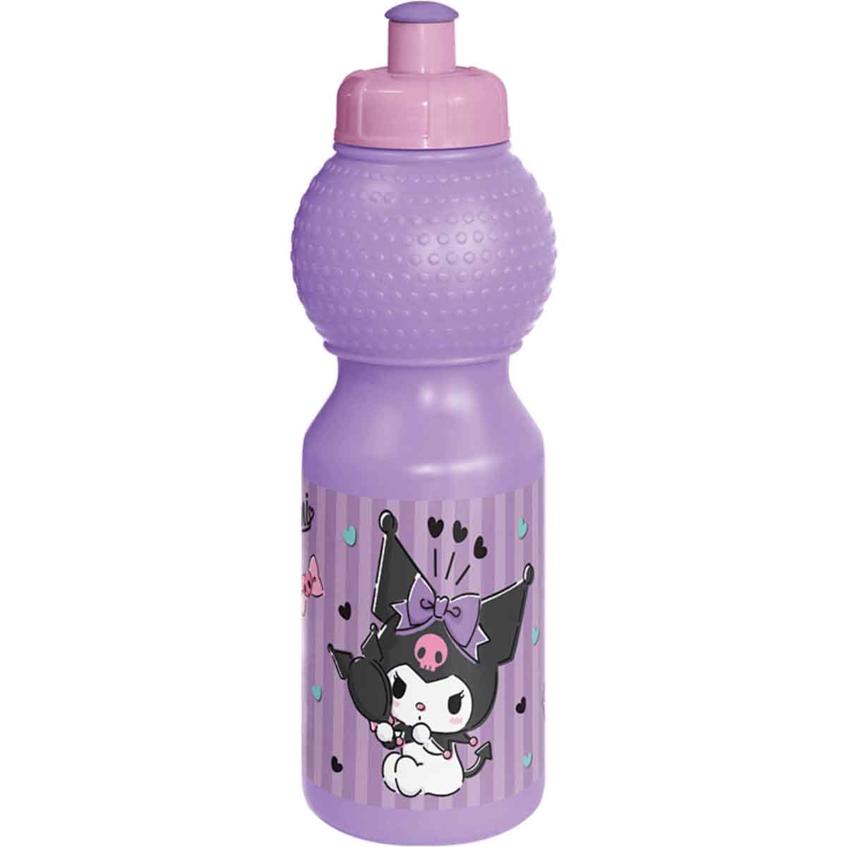 Kuromi 5-in-1 16” Trolley Bag, Lunch Box, Water Bottle, Pencil Case & Lunch Bag Kit