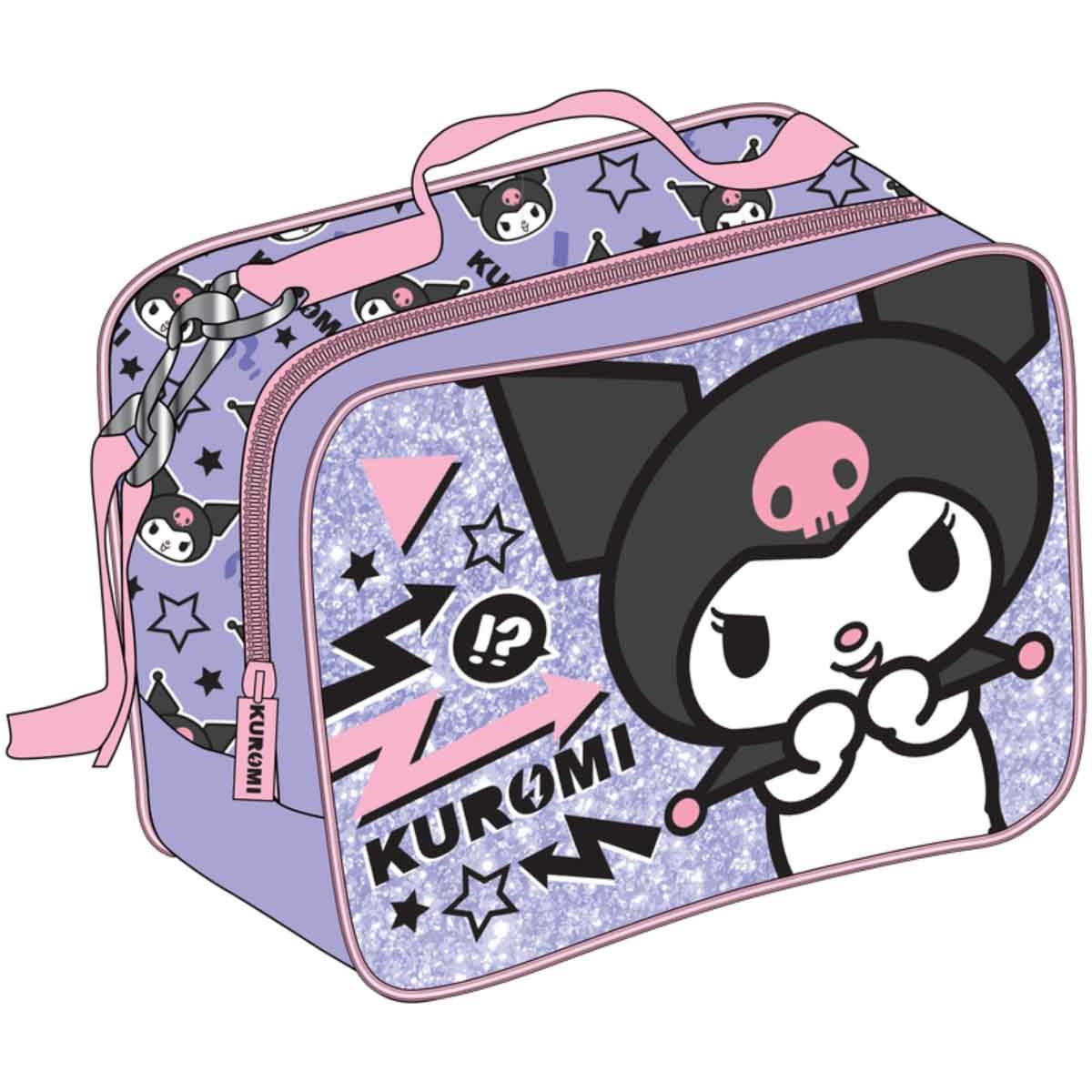 كورومي حقيبة غداء سانريو معزولة بتصميم كرتوني بنفسجي