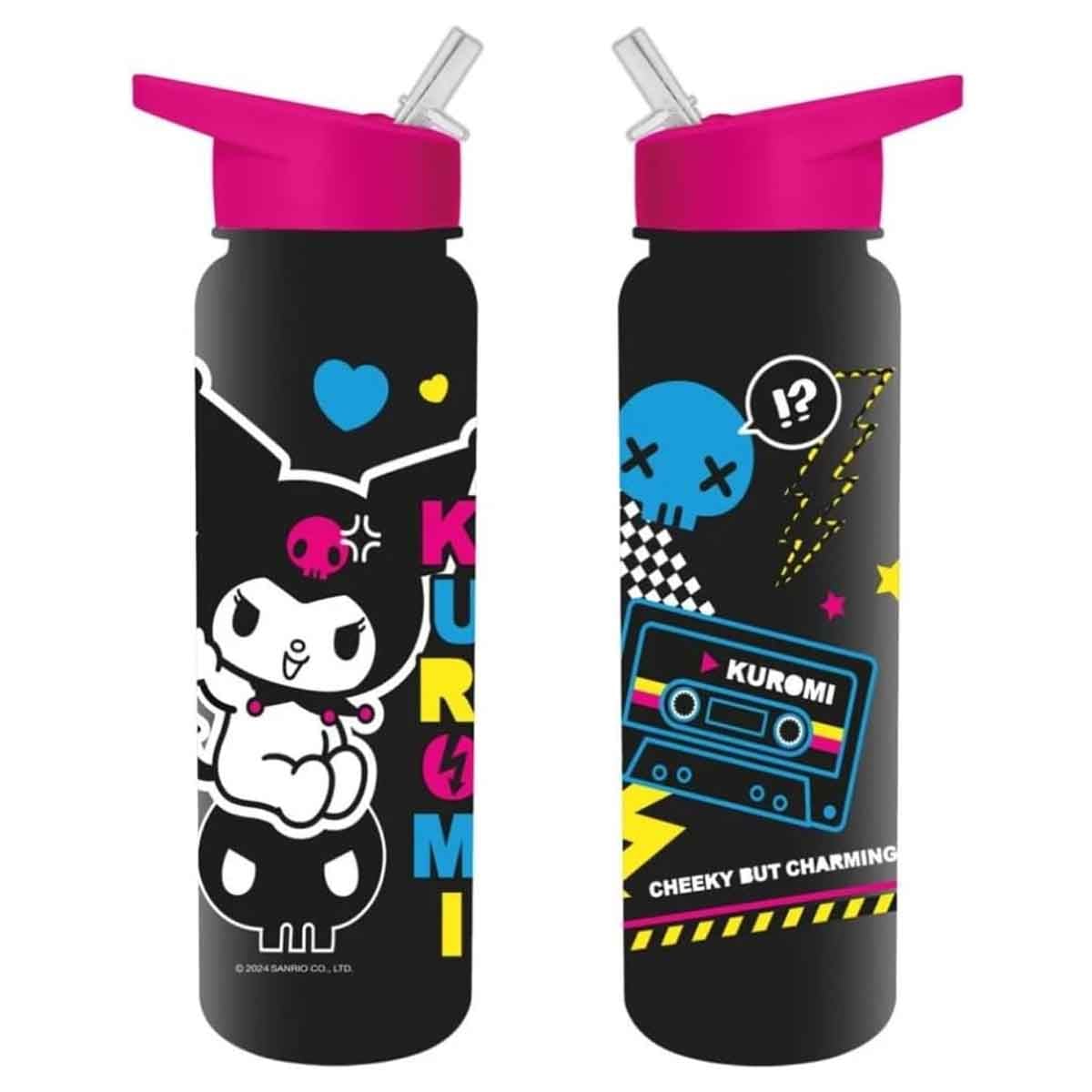 Pyramid Kuromi Punk Vibes Plastic Drinks Bottle