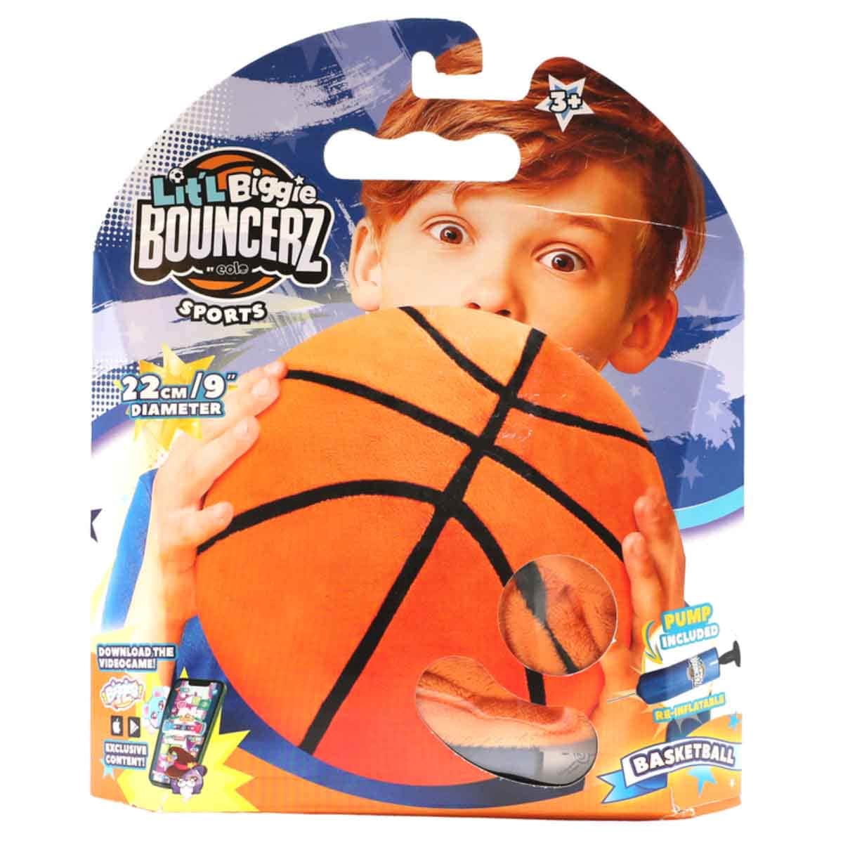 Lit'L Biggi Bouncer BSPT002B-BS 9" Basketball Ball Unisex, 3-4 Years