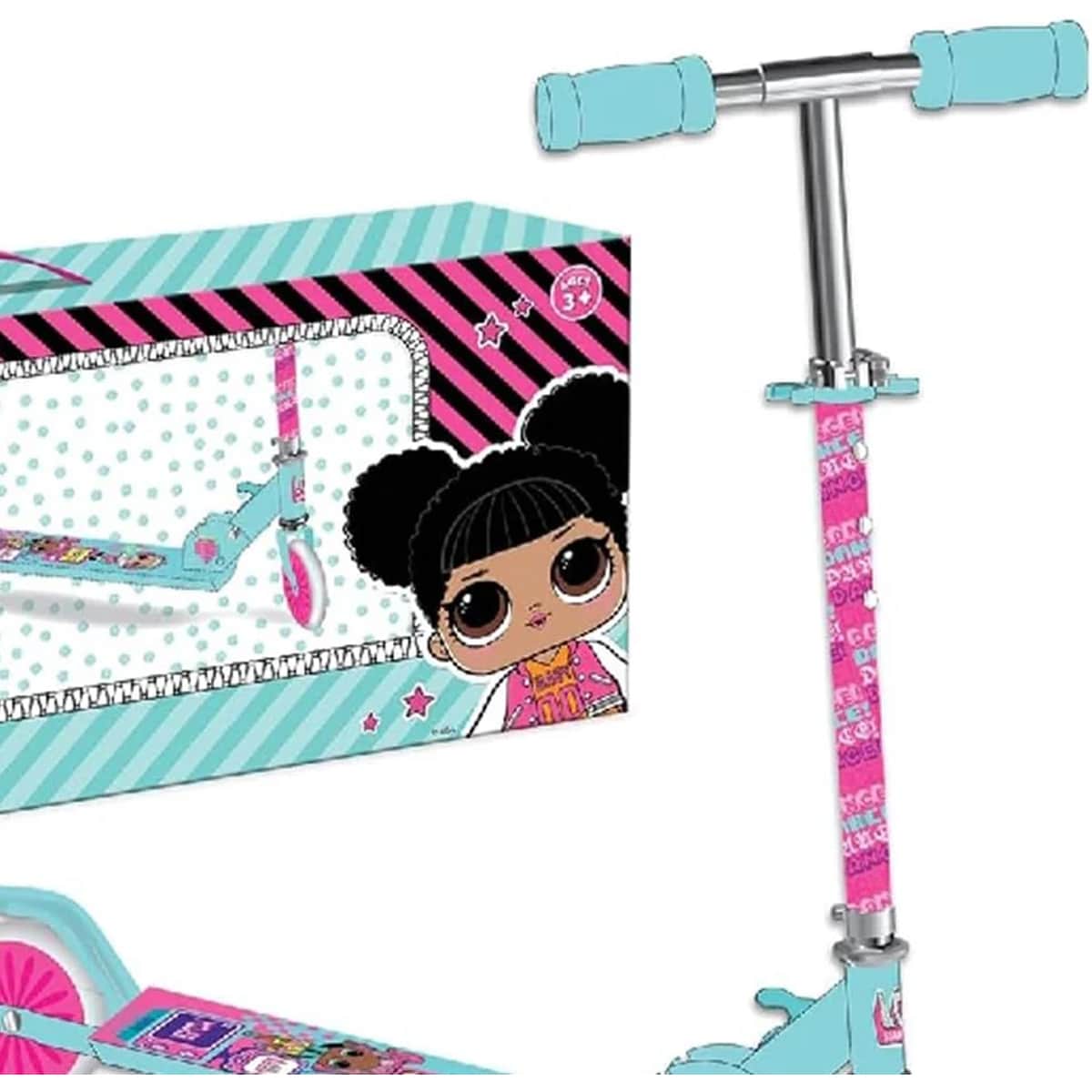 L.O.L Surprise 2-Wheeld Anti-Slip Footplate Scooter Girls, 3-4 Years