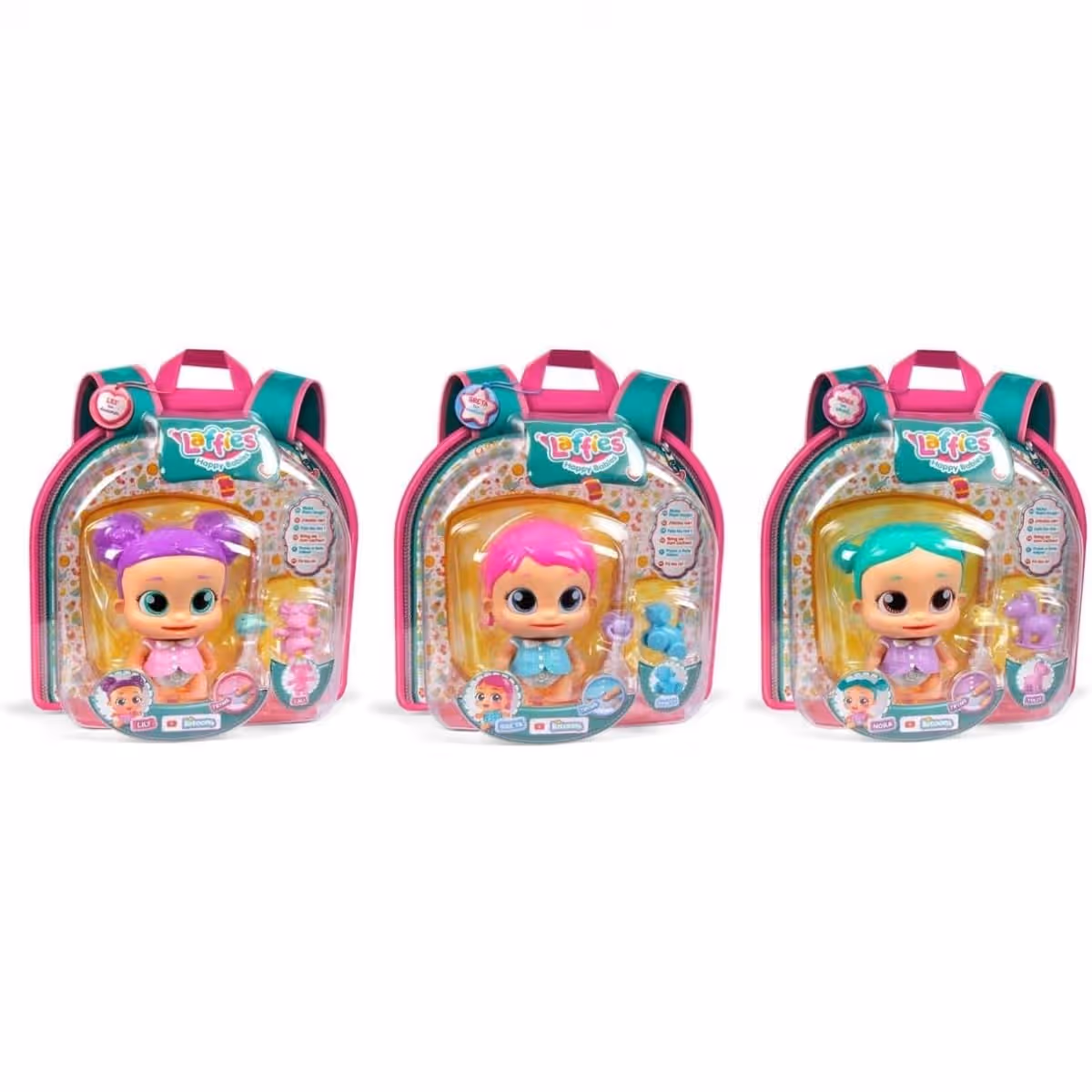 Laffies Wave 3 Assorted Interactive Baby Doll Girls, 3-4 Years