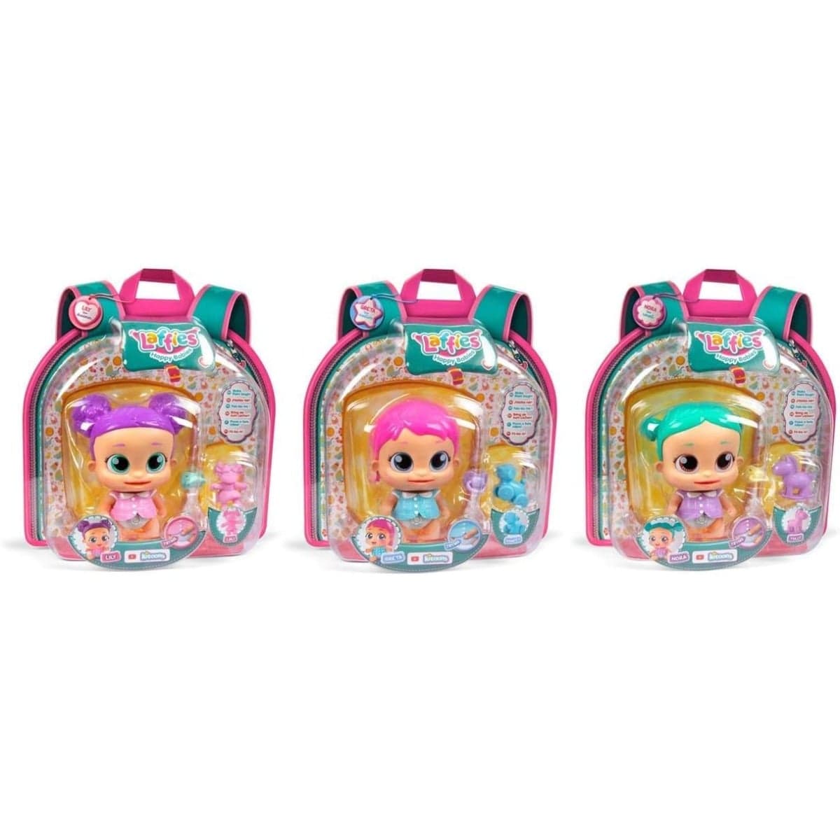 Laffies Wave 3 Assorted Interactive Baby Doll Girls, 3-4 Years