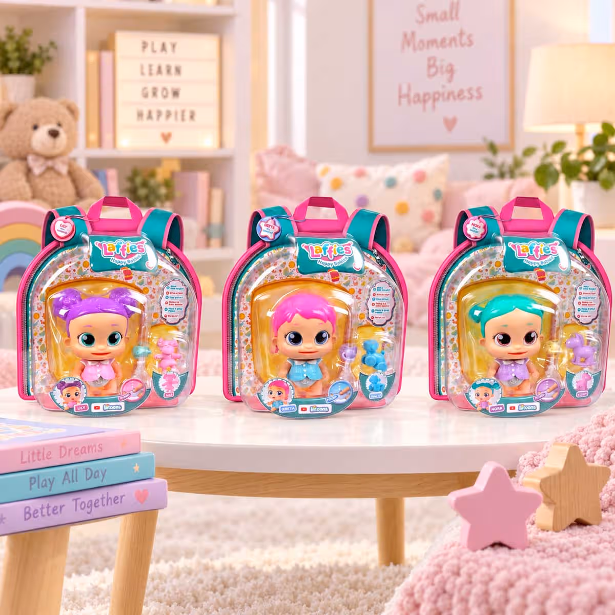 Laffies Wave 3 Assorted Interactive Baby Doll Girls, 3-4 Years