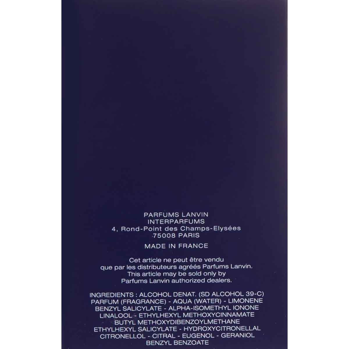 Lanvin Sport Eau De Toilette for Men