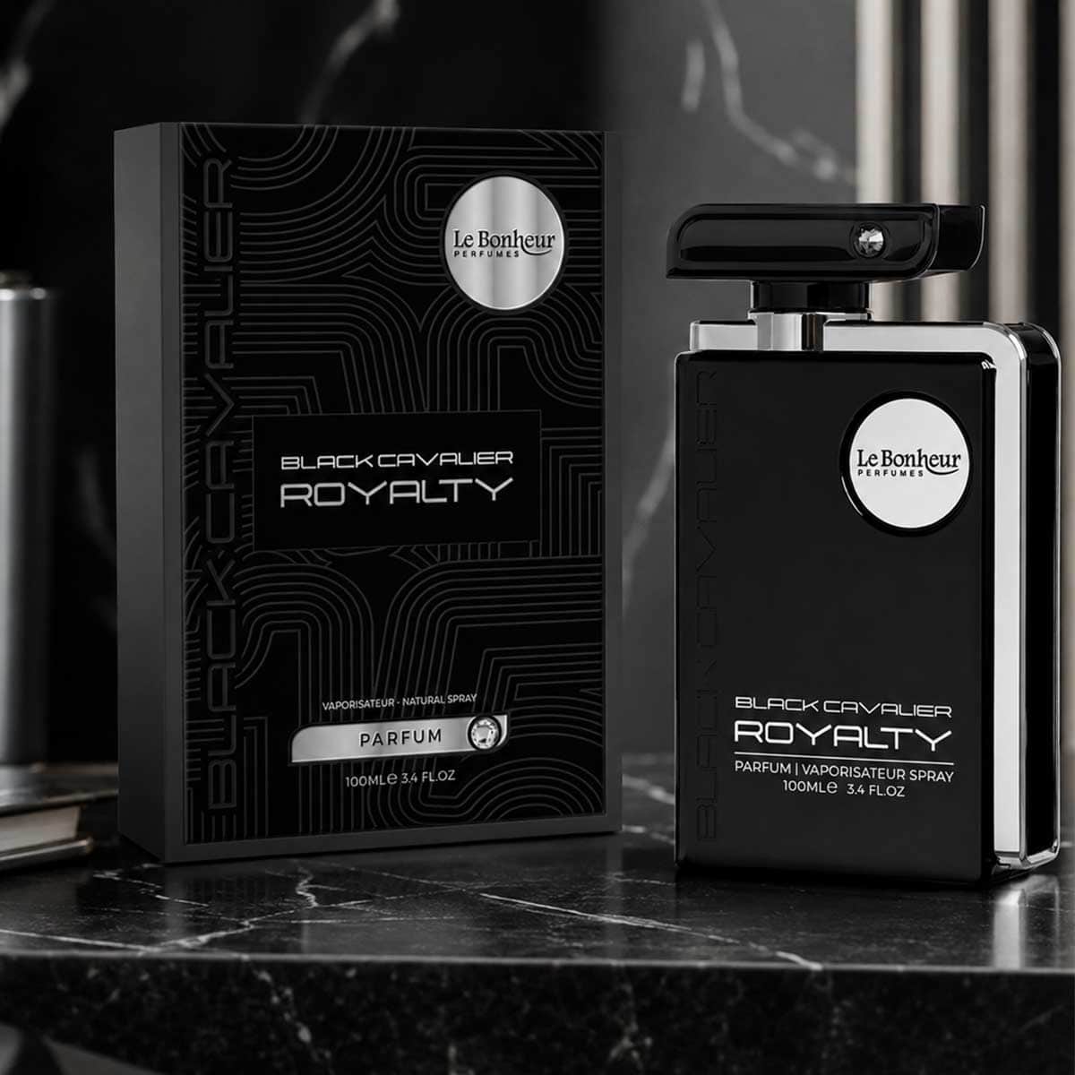 Le Bonheur Black Cavalier Royalty Eau De Parfum for Men
