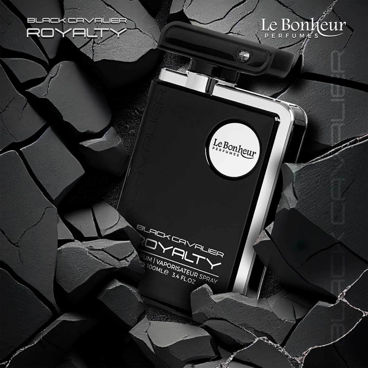 Le Bonheur Black Cavalier Royalty Eau De Parfum for Men