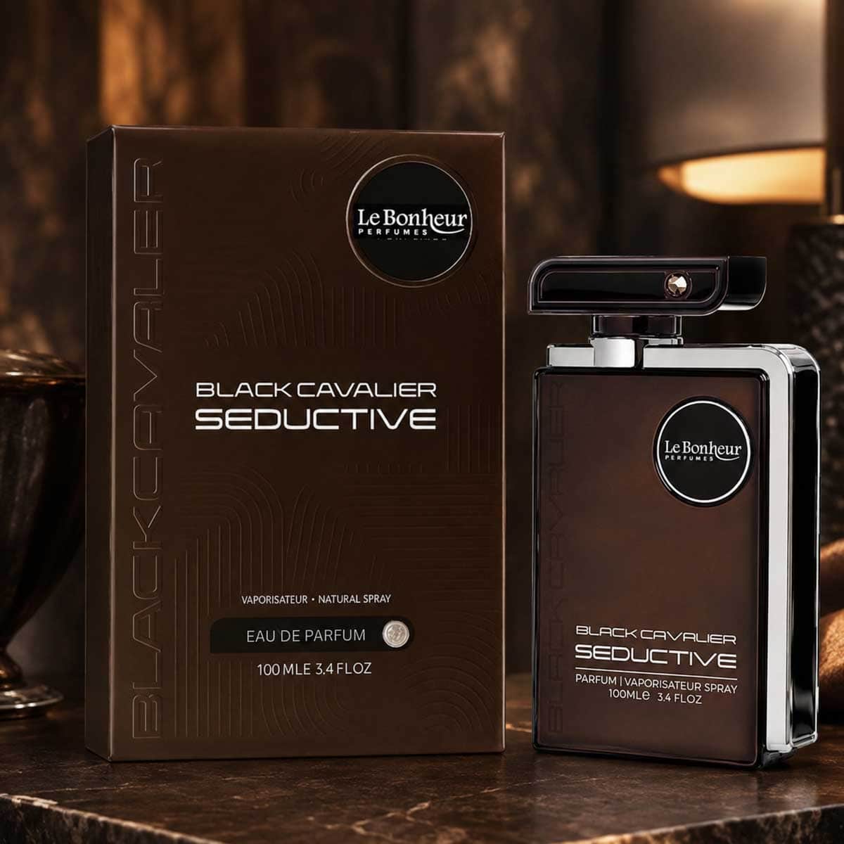 Le Bonheur Black Cavalier Seductive Eau De Parfum for Men