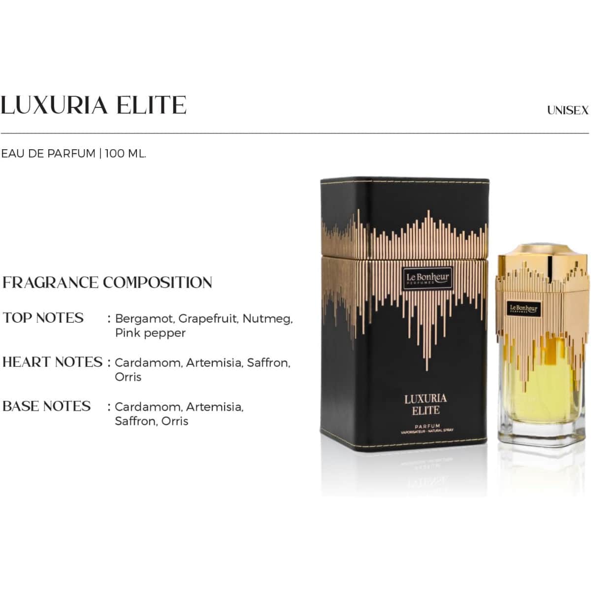Le Bonheur Luxuria Elite Eau De Parfum Unisex