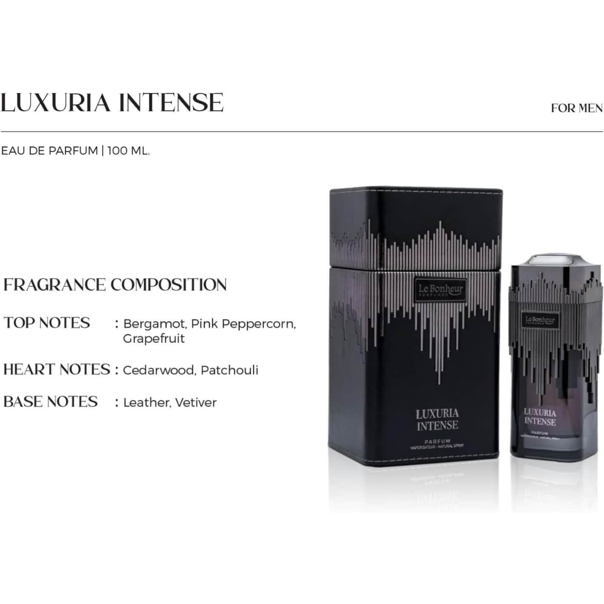 Le Bonheur Luxuria Intense Eau De Parfum for Men