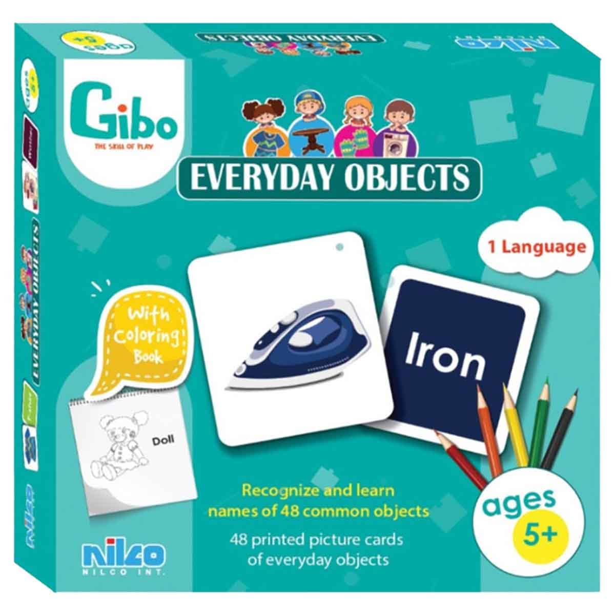 Gibo Everyday Objects Learning Game Unisex, 5-7 Years