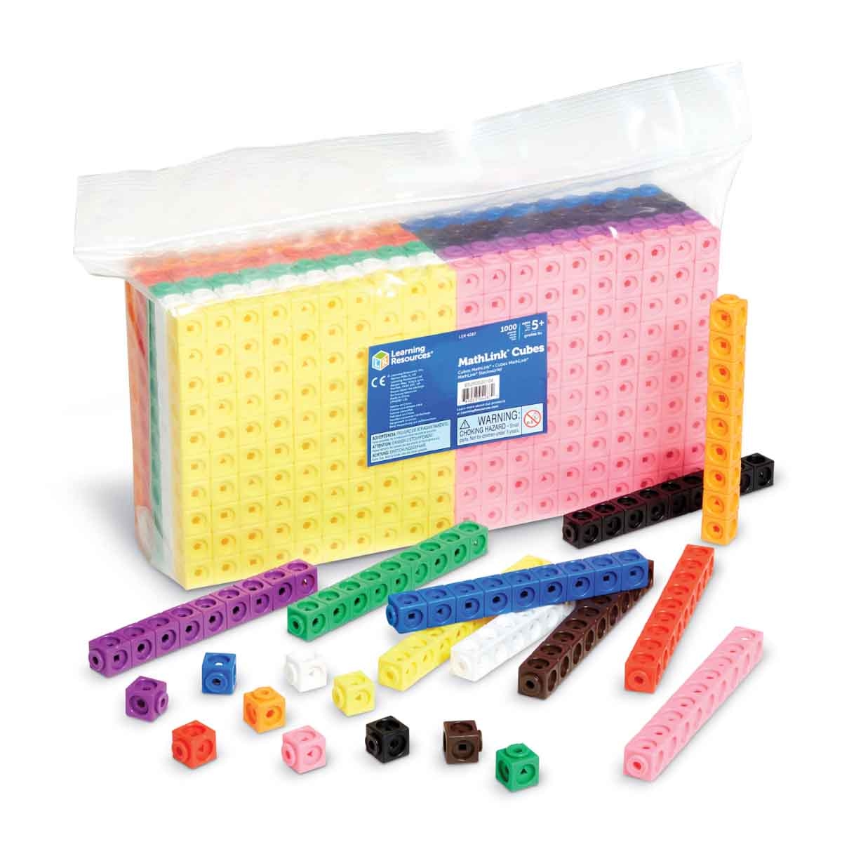 Learning Resources 1000-Piece Mathlink Cubes Set Unisex, 5-7 Years