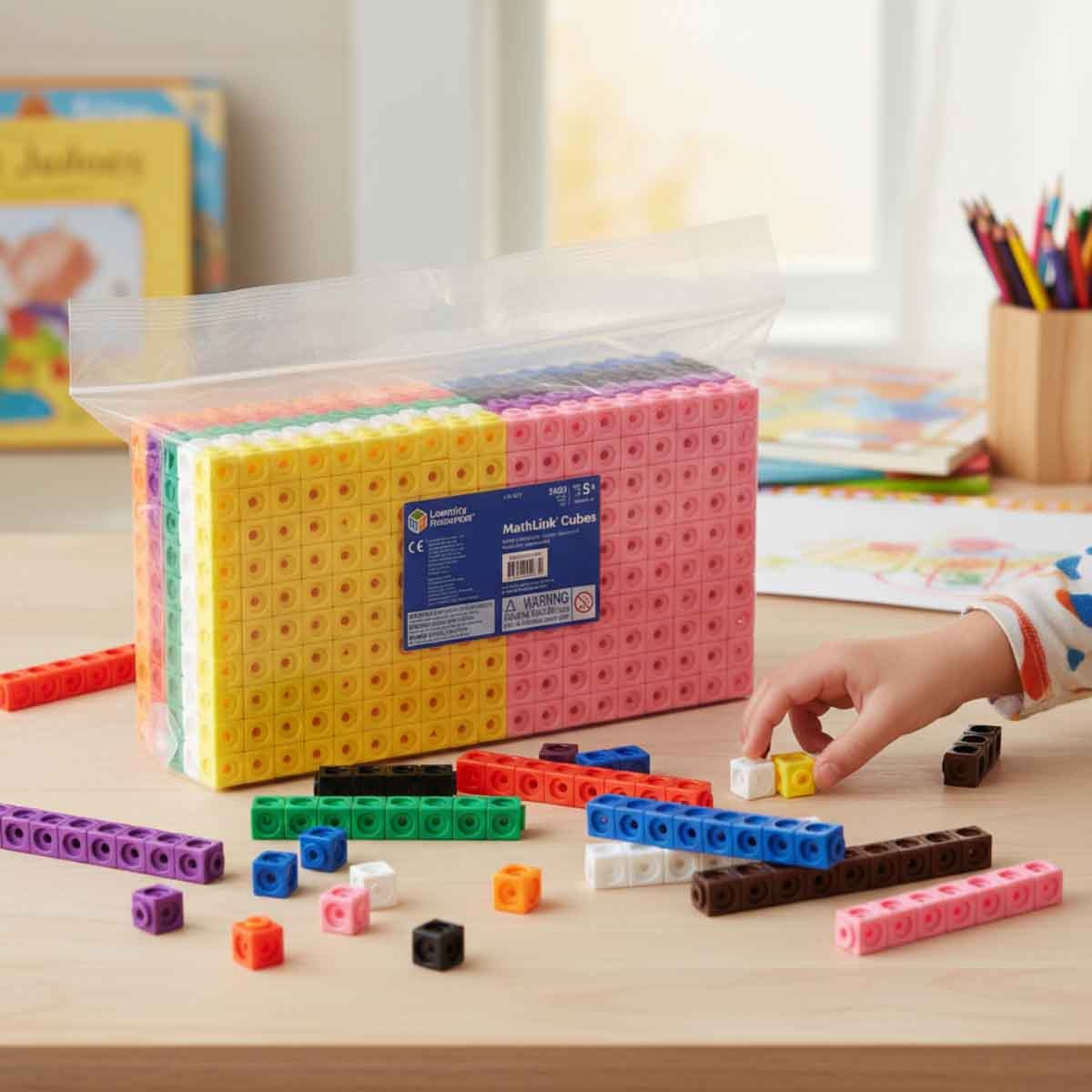Learning Resources 1000-Piece Mathlink Cubes Set Unisex, 5-7 Years