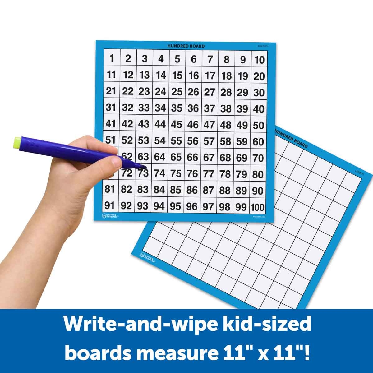 Learning Resources 10-Piece Laminated Hundred Boards Set Unisex, 5-7 Years