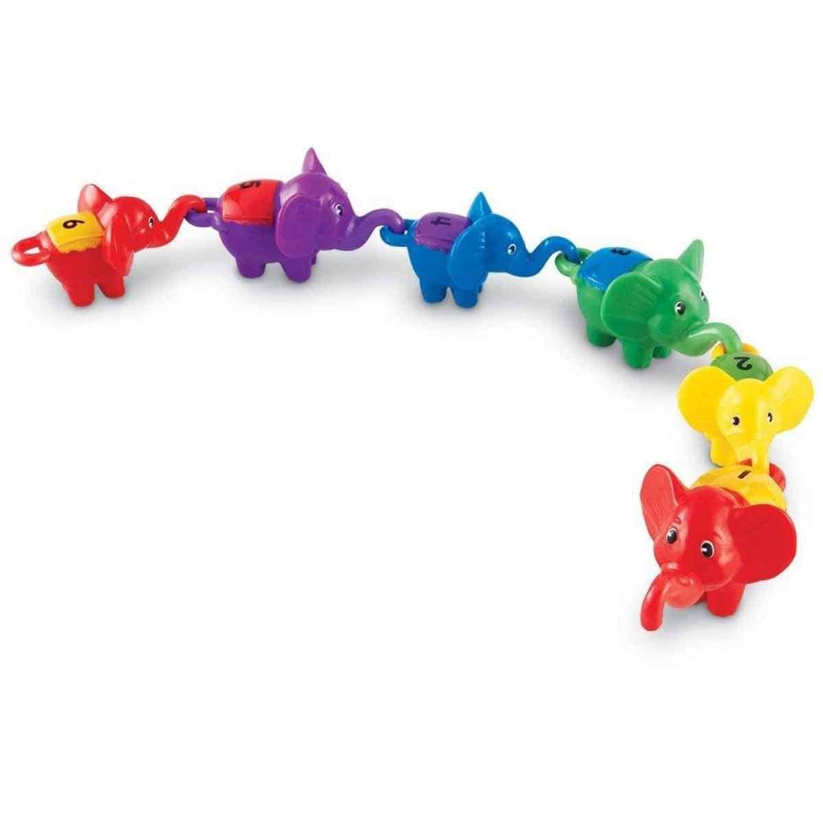 Learning Resources 10-Piece Snap-n-Learn Counting Elephants Set Unisex, 3-4 Years