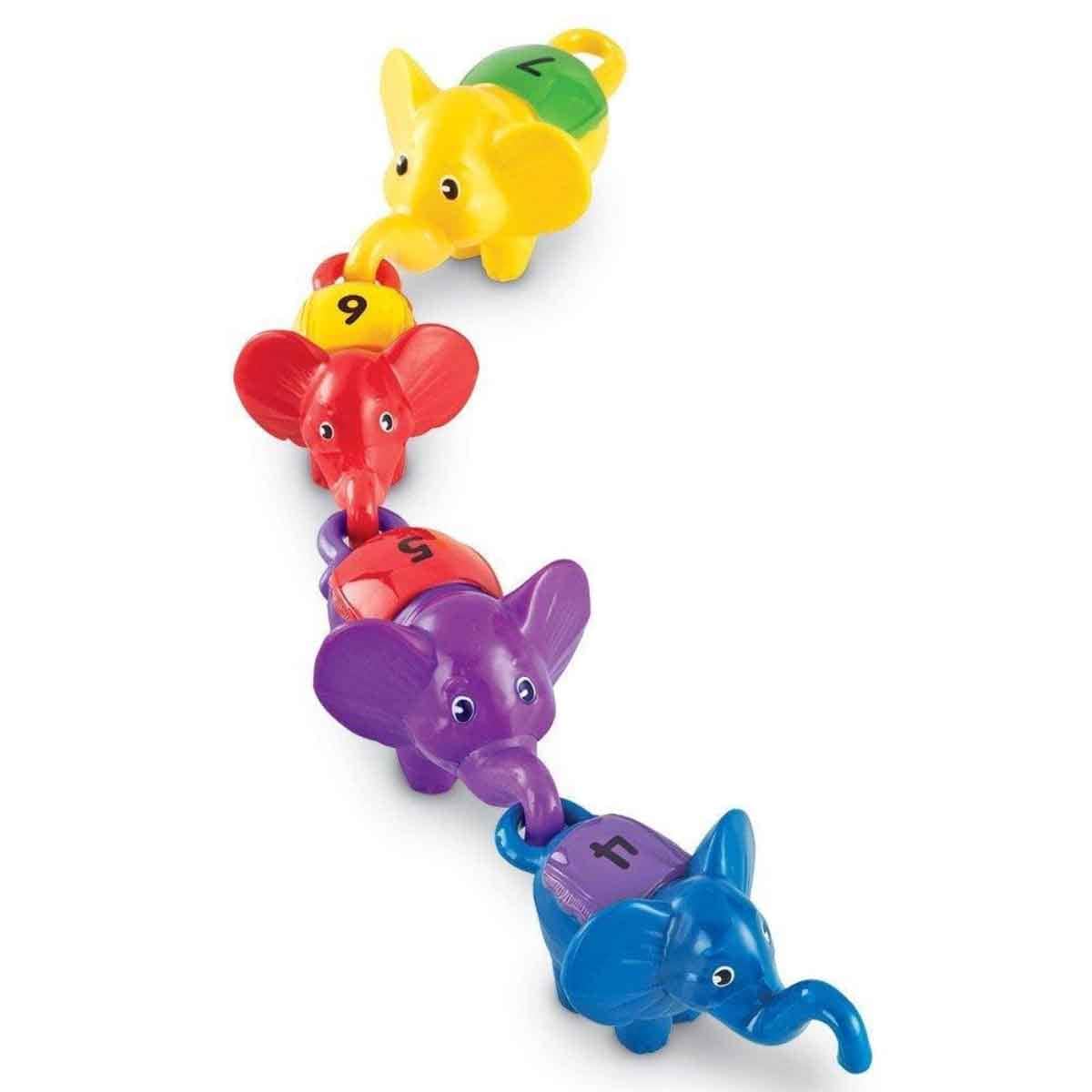 Learning Resources 10-Piece Snap-n-Learn Counting Elephants Set Unisex, 3-4 Years