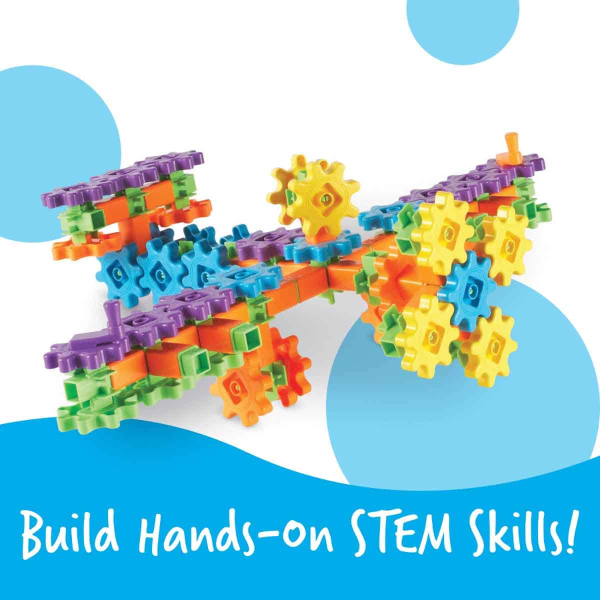 Learning Resources 150-Piece Gears! Gears! Gears! Super Building Set Unisex, 3-4 Years