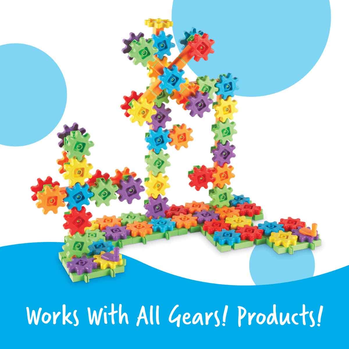 Learning Resources 150-Piece Gears! Gears! Gears! Super Building Set Unisex, 3-4 Years