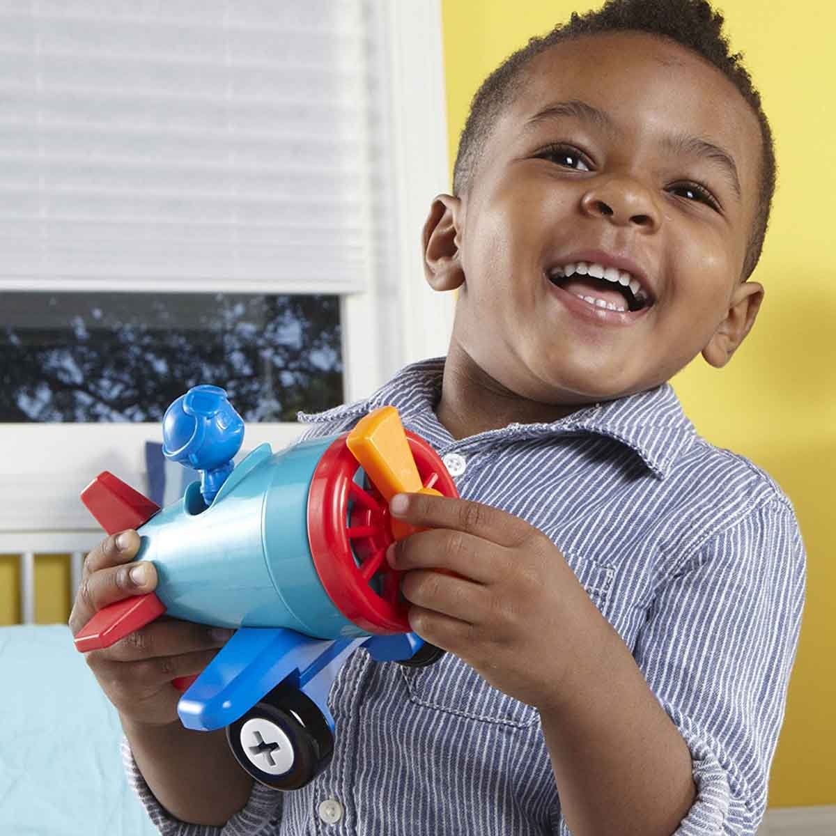 Learning Resources 1-2-3 Build It! Car-Plane-Boat Unisex, 3-4 Years