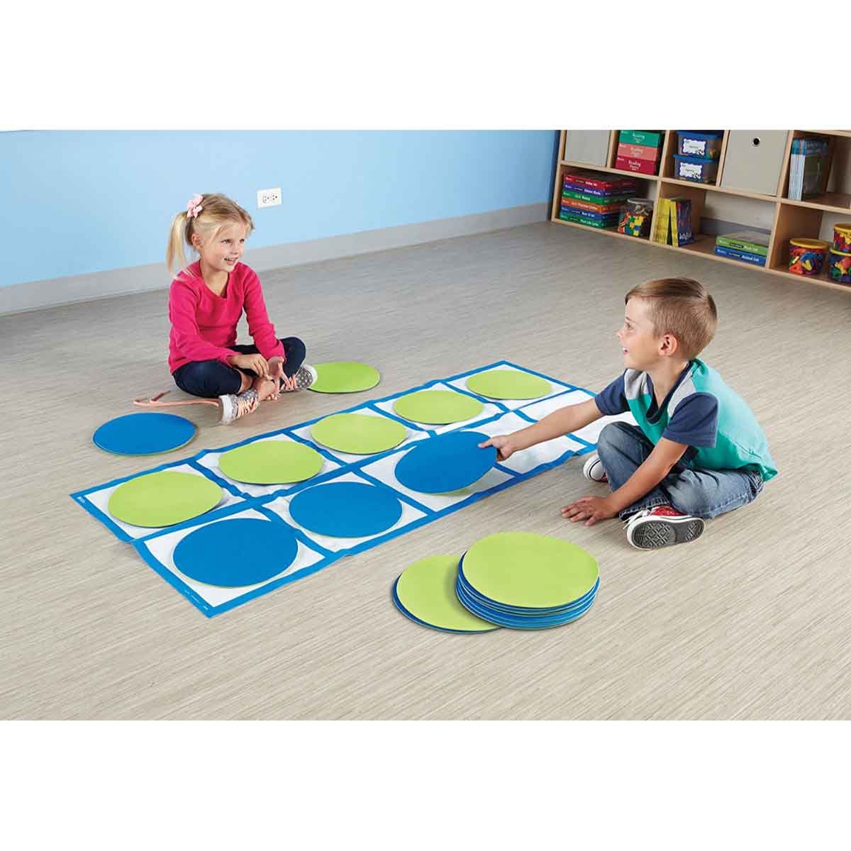 Learning Resources 22-Piece Ten-Frame Floor Mat Activity Set Unisex, 5-7 Years