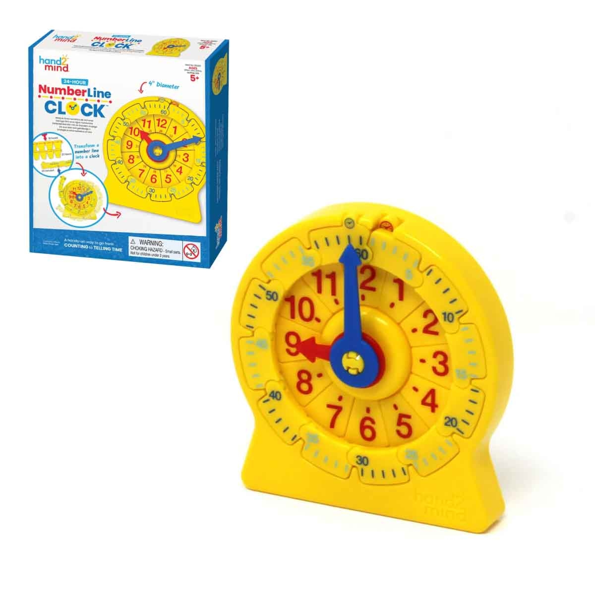 Learning Resources 24-Hour Number Line Clock Student Set Unisex, 5-7 Years