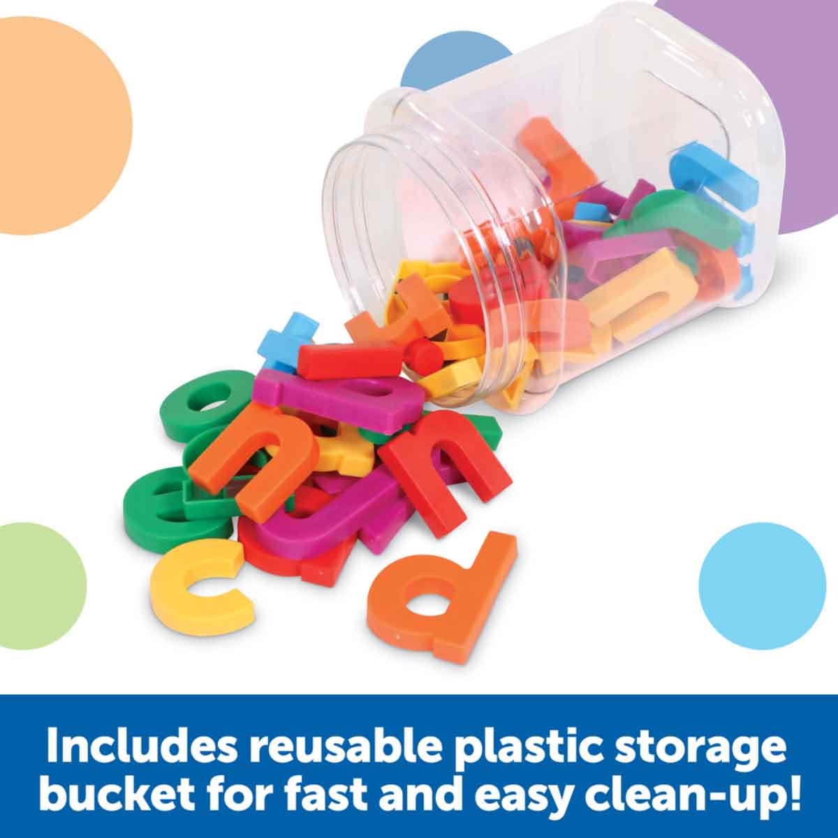 Learning Resources 40-Piece Jumbo Lowercase Magnetic Letters Set Unisex, 3-4 Years