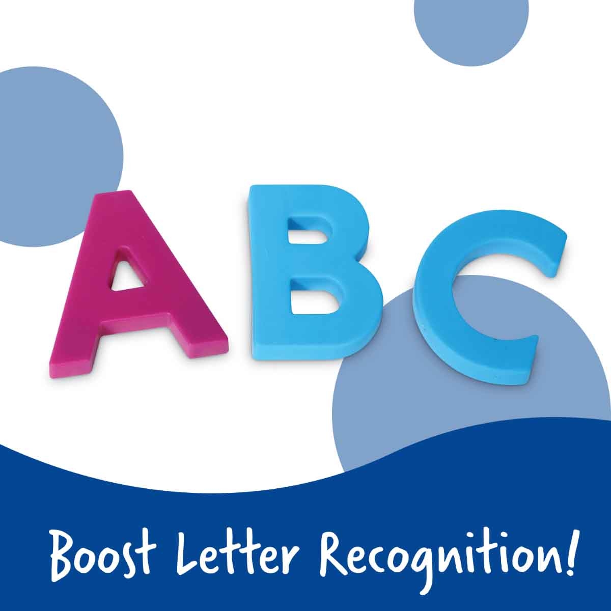 Learning Resources 40-Piece Jumbo Uppercase Magnetic Letters Set Unisex, 3-4 Years